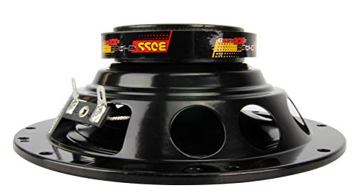 BOSS CH6530 - Altavoces coaxiales de audio para coche (6,5 cm, 3 vías, 600 W), color rojo