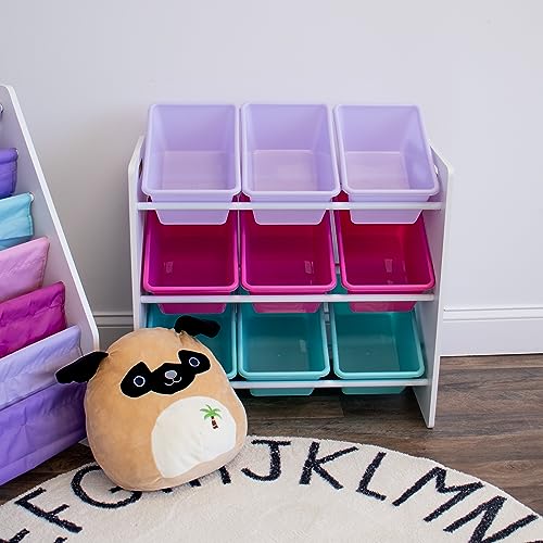 Humble Crew - Organizador de Almacenamiento de Juguetes para niños con 9 contenedores de Almacenamiento