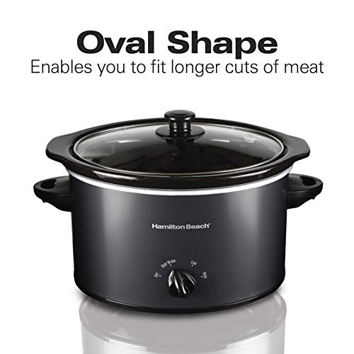 Hamilton Beach 33195 Extra-Large Stay or Go Slow Cooker, 10 Quart Capacity, Black