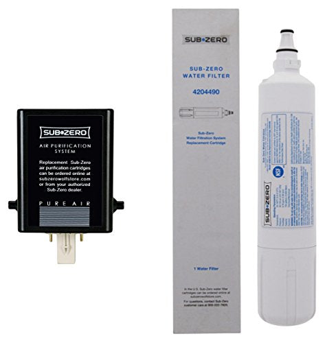 Paquete de filtro de agua y aire de repuesto para refrigerador SubZero 4204490 7007067