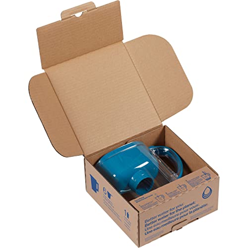 Brita - Jarra de filtro de agua para llave y agua potable con 1 filtro estándar, dura 2 meses, capacidad de 6 tazas, sin BPA, turquesa
