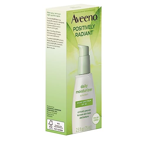 Aveeno Active Naturals Positively Radiant Daily Moisturizer, SPF 30, 2.5 Ounce