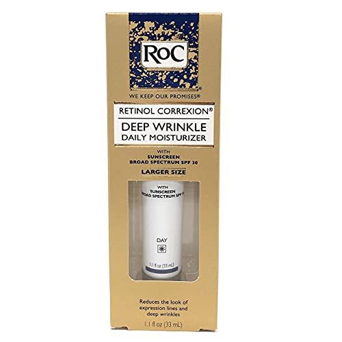 Roc Retinol Correxion humectante diario de arrugas profundas – 1.1 fl. oz. (33 ml) por Retinol Correxion