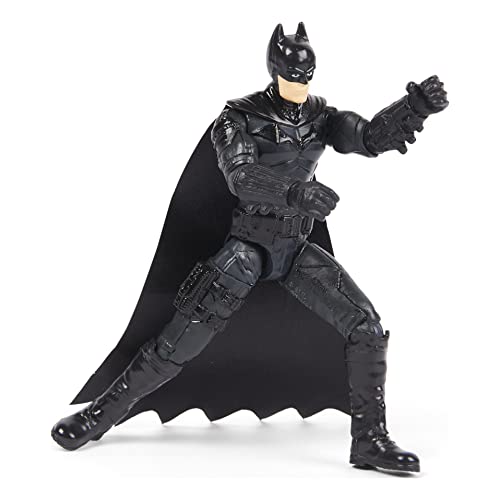DC Comics, Batman Batmobile with 4” Batman Figure, Lights and Sounds, The Batman Movie Collectible, Kids Toys for Boys and Girls Ages 4 and up