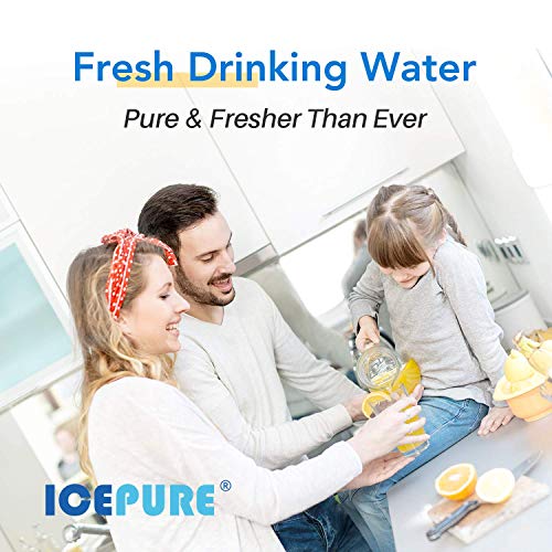 ICEPURE - Filtro de agua de carbón activado para sedimentos de 10 x 4.5 pulgadas, 1 micra compatible con Dupont WFHDC8001, serie EPM, CB-BB-10, GE FXHTC, GXWH40L, GXWH35F, GNWH38S, CTO10BB