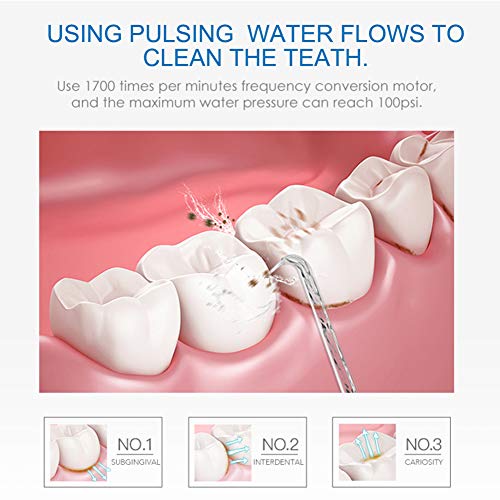 Toberas dentales de hilo dental, TUREWELL 7 piezas de repuesto estándar y funcionales para irrigador oral familiar FC165, FC168, FC169, FC166, FC163, FC162, FC188, FC288