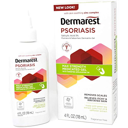 Dermarest Psoriasis Max Strength Gel medicado, 4 onzas cada uno (paquete de 2)