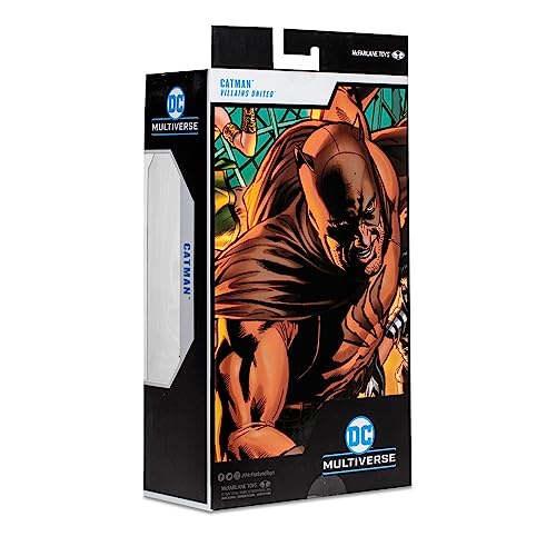 McFarlane Toys - DC Multiverse - Catman (Villains United) Gold Label Figura de acción de 7 Pulgadas