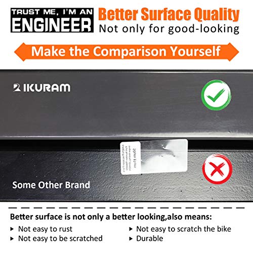IKURAM - Soporte para bicicleta de 2/3/4 con enganche de montaje doble plegable para coches, camiones, SUV y furgonetas con un receptor de enganche de 2 pulgadas (mejor momento para comprar)