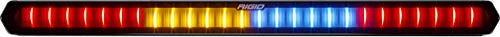 Rigid Industries – Chase orientado hacia atrás, 27 Modos, 5 Colores Barra de luz LED de 28 Pulgadas, Montaje en Tubo (901801)