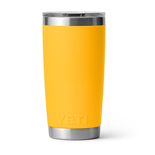 YETI Rambler - Vaso aislado al vacío de 591 ml, acero inoxidable con tapa MagSlider