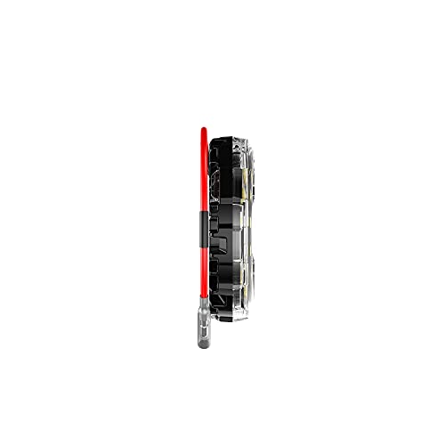 KC HiLiTES Cyclone V2 LED - Luz única, lente transparente, haz de inundación de 5 W
