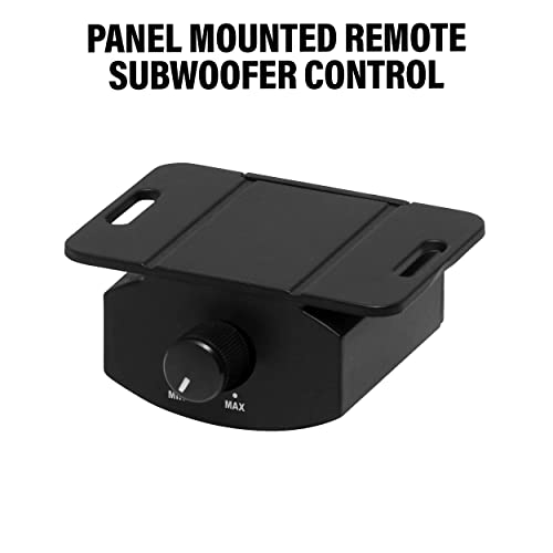 BOSS Audio Systems CUBE8 - Subwoofer para Coche y Paquete de Amplificador - Amplificador Integrado, subwoofer de 8 Pulgadas con radiador pasivo, Control Remoto de subwoofer