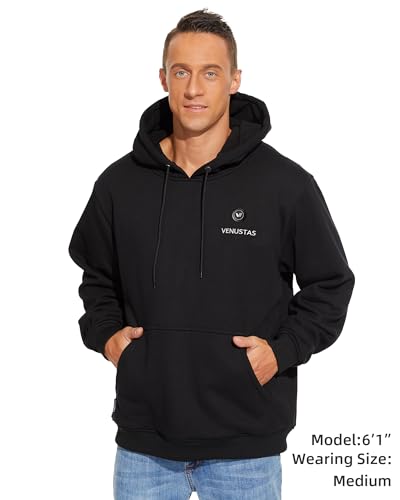 Venustas - Sudadera con capucha climatizada con batería de 7.4 V para unisex con 5 zonas de calefacción, sudadera con calefacción para hombres y mujeres