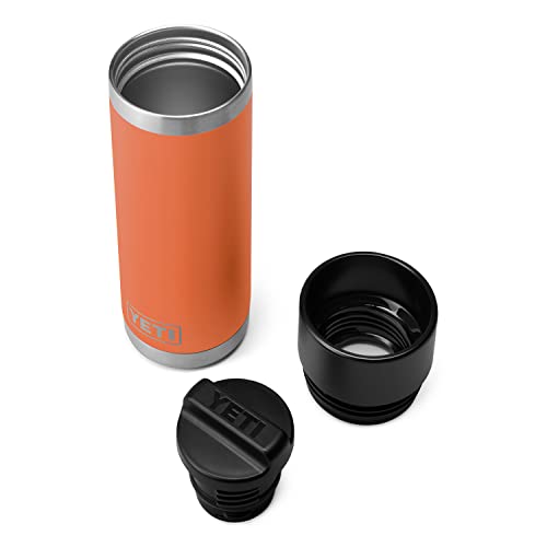 YETI Rambler - Botella de 18 onzas, acero inoxidable, aislada al aspiradora, con tapa caliente