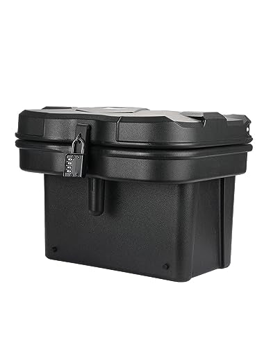 KEMIMOTO 2023 - Caja de almacenamiento para cama compatible con Polaris Ranger 1000 XP 900 800 700 570 500, Polaris General 1000 Caja de carga dura de 21 litros, accesorios para cama