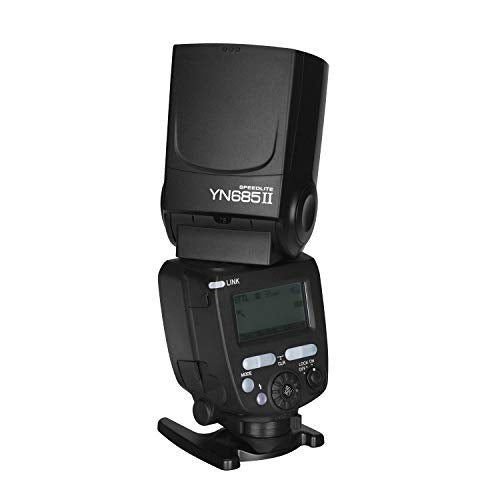 Yongnuo YN685II YN685 II Flash Speedlite, GN60 ETTL HSS + sistema de disparo inalámbrico 2.4G, Master Slave para Canon 5DIII 6DII 800D 77D 7D2 T4i T3i 1300D 70D