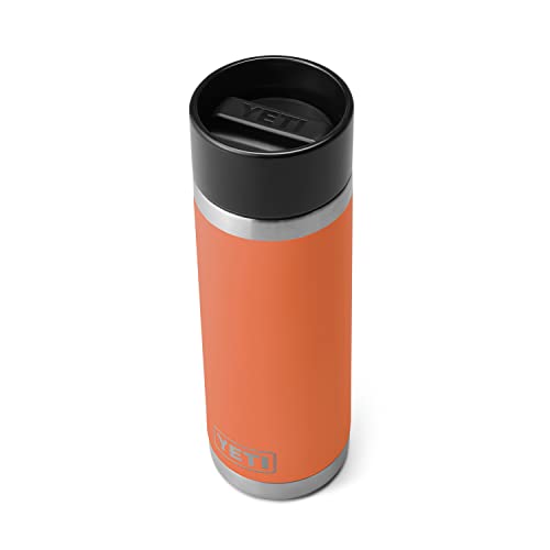 YETI Rambler - Botella de 18 onzas, acero inoxidable, aislada al aspiradora, con tapa caliente
