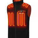 Venustas - Chaleco térmico de forro polar para hombre con batería de 7.4 V, chaleco eléctrico ligero aislado