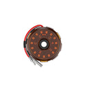 KC HiLiTES Cyclone V2 LED - Luz única - Lente ámbar - Haz de inundación de 5 W