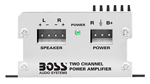 Boss Audio CE102 Watt, Chaos Epic, 2 Canales, 4 Ohm Clase Estable A/B, Rango Completo, Amplificador MOSFET para Coche