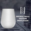 YETI Rambler - Vaso de vino de 10 onzas, aislado al vacío, acero inoxidable con tapa MagSlider