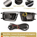TBHOO - Luces antiniebla LED para Toyota Tacoma DRL, luces de circulación diurna ámbar, luces antiniebla LED para Toyota Tacoma, accesorios
