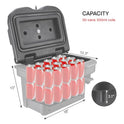 KEMIMOTO UTV - Caja de almacenamiento compatible con Polaris Ranger 500 570 900 1000/XP General 1000 4 2016 2017 2018 2019 2020 2021 2022 2023, caja de almacenamiento de carga de polietileno de baja densidad