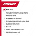Rigid Industries SR-Q Series Pro, difusión de inundación, Montaje Empotrado, Carcasa Negra | Par