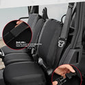 KEMIMOTO - Fundas de asiento UTV, impermeable, repelente al agua, juego de funda de asiento UTV con funda para reposacabezas compatible con Can Am Defender Max HD8/HD9/HD10 2017 – 2024 todos los modelos