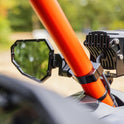 KEMIMOTO - Espejos laterales de aluminio UTV, se adapta a barra enrollable de 1.75"-2" con parabrisas, compatible con Polaris RZR Turbo XP1000 Can Am Talon Kawasaki, espejos laterales reemplazables