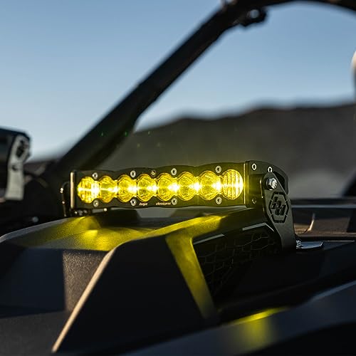 Baja Designs Polaris Pro-R S8 10 Inch Hood Mount Kit Amber