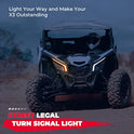 kemimoto Luces de colmillo X3 RGB, X3 montaje de luz frontal distintiva, X3 DRL iluminación compatible con Can Am Maverick X3 XDS XRS Max Turbo R 2017 2018 2019 2020 2021 2022 2023