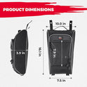 KEMIMOTO Bolsa de almacenamiento 1680D UTV Cab Pack Bolsa de asiento central con cremalleras de PVC resistente al desgaste, compatible con CFMOTO ZForce 950 HO SPORT/HO EX / 2020-2022 ZForce 950 SPORT 2022