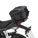 KEMIMOTO - Bolsa trasera para motocicleta, de doble uso, impermeable, para asiento trasero de motocicleta, bolsa de equipaje con 6 correas, bolsa de almacenamiento expandible