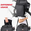 KEMIMOTO Bolsa trasera para bicicleta, bolsa para maletero de bicicleta, gran capacidad, resistente al agua, con cubierta de lluvia, bolsa para sillín de bicicleta, para compras, viajes, ciclismo