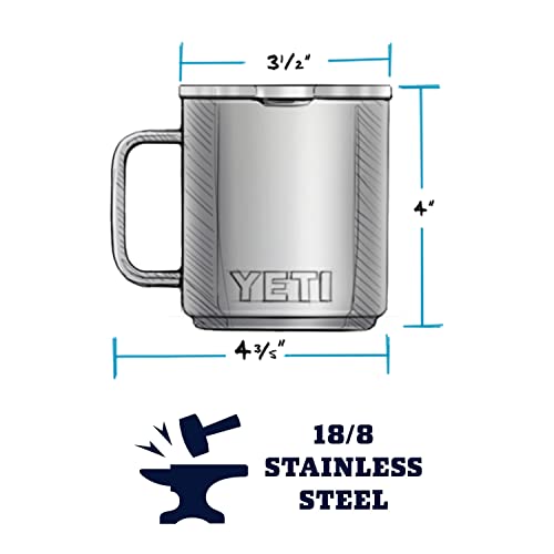 YETI Rambler - Botella de 18 onzas, acero inoxidable, aislada al aspiradora, con tapa caliente