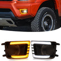 TBHOO - Luces antiniebla LED para Toyota Tacoma DRL, luces de circulación diurna ámbar, luces antiniebla LED para Toyota Tacoma, accesorios