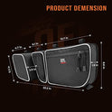 Kemimoto X3 Bolsas para puerta delantera compatibles con Can am Maverick X3 MAX Turbo R X DS Turbo X RS Turbo R 2017 2018 2019 2020 2021 2022 UTV Upper Door Bolsas de almacenamiento con rodillera extraíble y soporte para tazas