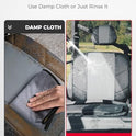 KEMIMOTO UTV - Fundas de asiento de piel, repelente al agua, juego de cojines de asiento UTV con funda para reposacabezas compatible con Can Am Defender delantero, dos puertas, fundas de asiento de banco divididas
