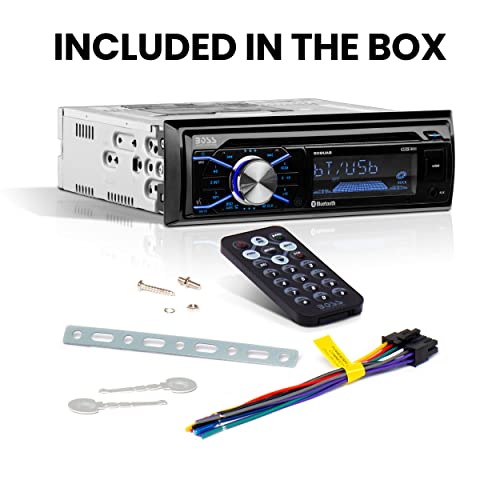 BOSS Audio Reproductor Receptor CD/USB/SD/MP3 para Insertar en Tablero de DIN Individual
