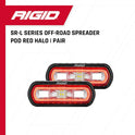 Rigid Industries 53122 - Luz de difusión - par, Color Negro