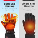 KEMIMOTO - Guantes calefactados para hombres y mujeres, guantes de pesca con hielo, batería eléctrica recargable, 2 unidades, calentador de manos de 7.4 V, para invierno, motocicleta, esquí, snowboard, caza, camping