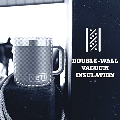 YETI Rambler - Botella de 18 onzas, acero inoxidable, aislada al aspiradora, con tapa caliente