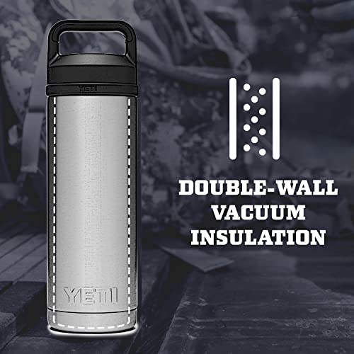 YETI Rambler 18 oz Bottle, Vacuum Insulated, Stainless Steel with Chug Cap