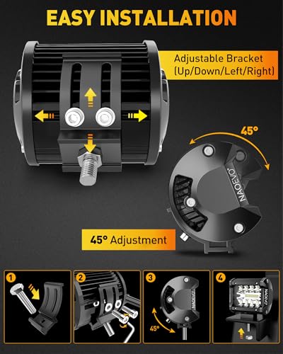 NAOEVO Combo de cápsulas de luz LED de 4 pulgadas