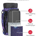 KEMIMOTO - Bolsa para botellas de agua, portabidones de agua con correa ajustable para el hombro, soporte para botellas de agua para senderismo, camping, pesca, compatible con YETI 32 onzas, 44 onzas, 64 onzas