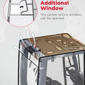 KEMIMOTO - Cubierta transparente para carretilla elevadora – PVC impermeable para protección UV, cubierta resistente con ajuste universal, 61 pulgadas/parte superior 51 pulgadas de largo x 41 pulgadas de ancho x 51 pulgadas de alto, se adapta a capacidad