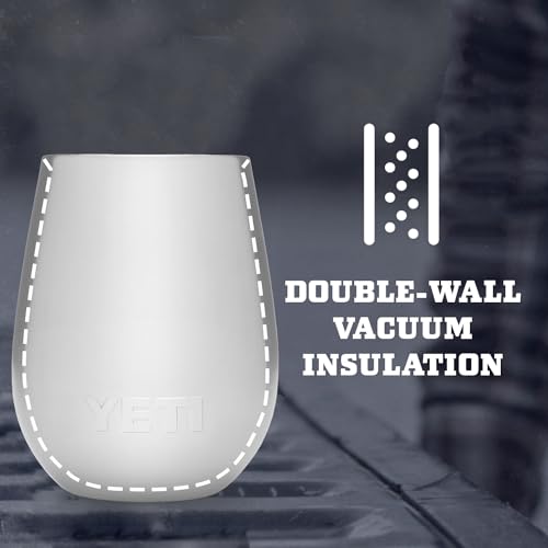 YETI Rambler 10 oz Wine Tumbler, Vacuum Insulated, Stainless Steel with MagSlider Lid