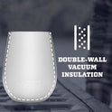 YETI Rambler - Vaso de vino de 10 onzas, aislado al vacío, acero inoxidable con tapa MagSlider
